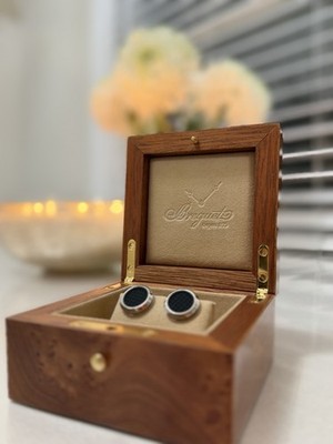 Breguet 18k White Gold Cufflinks 9901.BB.CP
