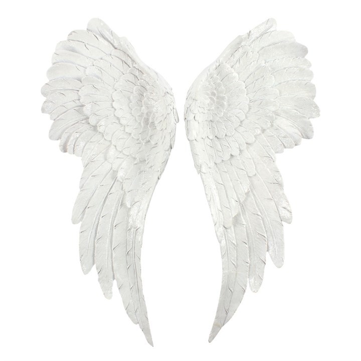 Pair of Large Wall Hanging Glitter Angel Wings.