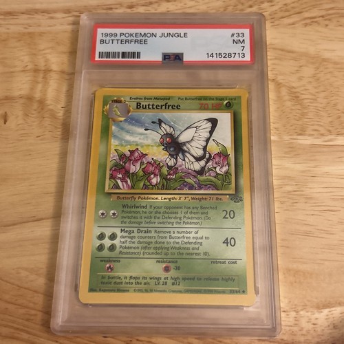 Butterfree (Unlimited) graded PSA 7 for sale on eBay