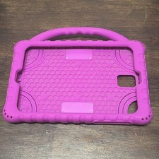 8" Protect Onn Universal Silicone Tablet Case With Stand and carry handle Purple
