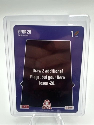 2025 BO JACKSON BATTLE ARENA PLAY CARD: 2 FOR 20 SP #PL-23
