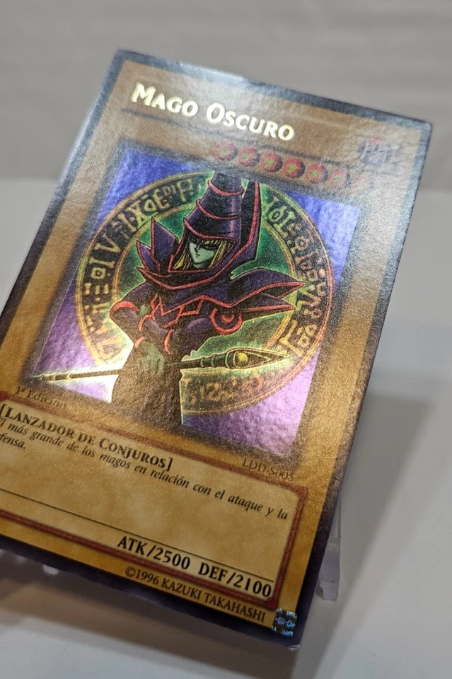SPANISH Dark Magician LDD-S005 LOB Ultra Rare 1st Edition Yugioh 7940 - Image 3 of 4