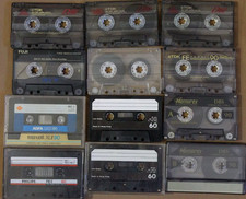 Vtg Lot Of 12 Blank Cassette Tapes Asstd Brands Some W/ No Case Sold As Is