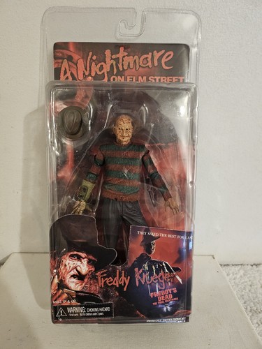 Carrete NECA Toys Pesadilla en Elm Street Freddy Krueger con guante eléctrico sellado
