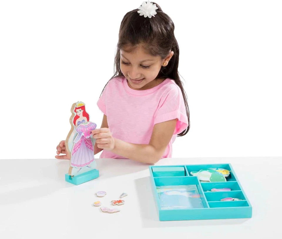 Melissa & Doug Disney Ariel Muñeca Magnética de Madera Juego de Simulación (30+ Foto 3 de 4