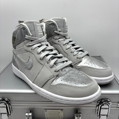 シューズ(男性用) NIKE AIR JORDAN 1 HIGH llic Silver Size 8 - Air Jordan 1 Retro Silver High 25th Anniversary for sale