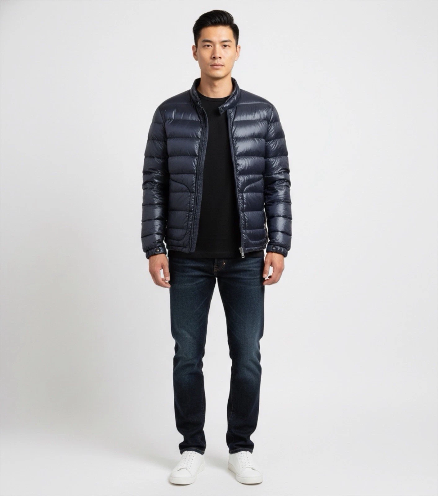 Moncler — MONCLER Acorus Giubbotto Down Jacket Size 4  RETAIL $1,380  Blue