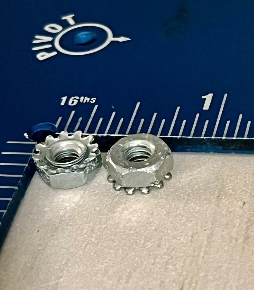 QTY 8 | NOS Harley-Davidson 7830 Keps Nuts 8-32 X 1/8" X 11/32" Ultra Models