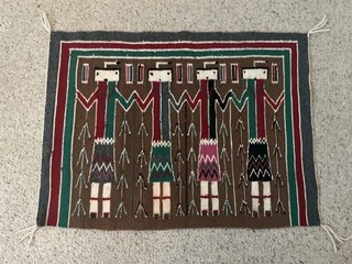 Vintage Navajo Yei Weaving Low Opening Bid No Reserve