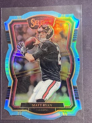 2017 Panini Select #131 MATT RYAN LIGHT BLUE DIE CUT #d 36/99 Atlanta Falcons