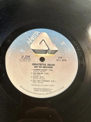 Grateful Dead - Go to Heaven LP Arista AL 9508 1980 1st Pressing w/ Inner Sleeve