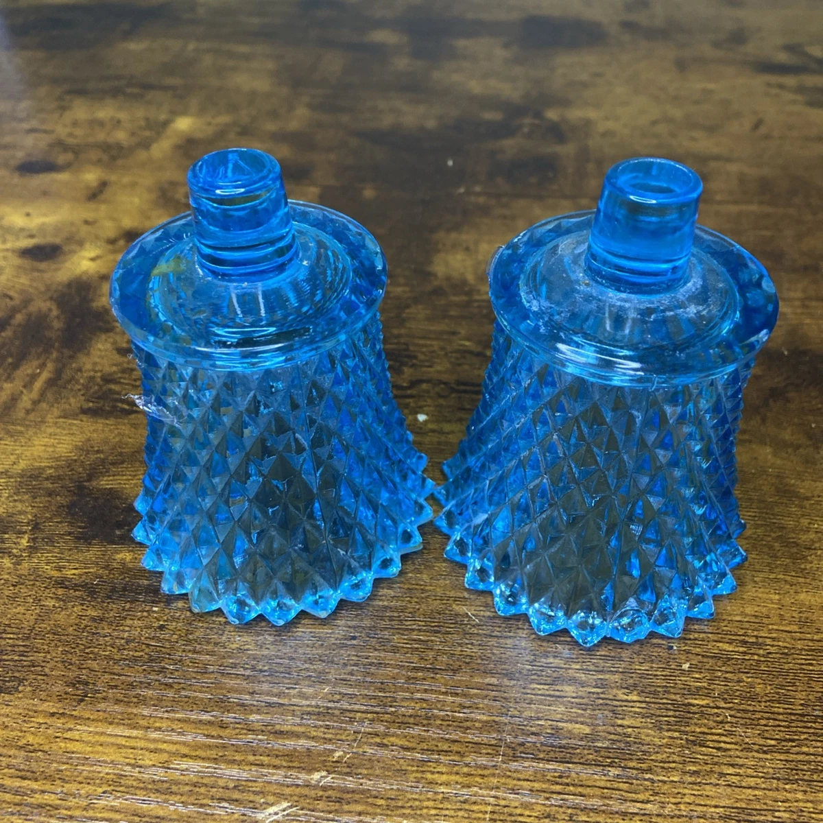 Glass Blue Collectible Candle Holders for sale | eBay