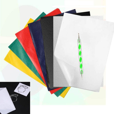 100 Sheets Colored Carbon & Tracing Paper for Wood, Drawing & Crafts, Includes 1