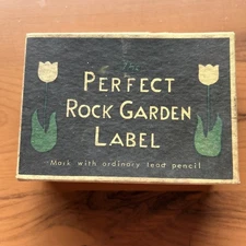 Vintage Garden Markers Labels Plants Original Box 14 Markers