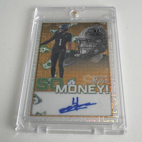 Leaf 2025 Metal Jerome Myles So Money! #SM-JM1 Auto 1/1 Football NCAA