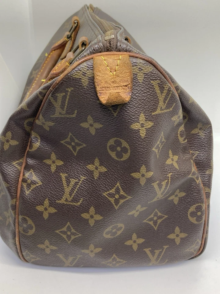 used LOUIS VUITTON  Speedy 30 M41526 Monogram Boston Bag PVC Brown 27515 - Image 4 of 4