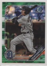 2019 Bowman Chrome Draft Sapphire Edition Green 48/50 Brock Deatherage ya6