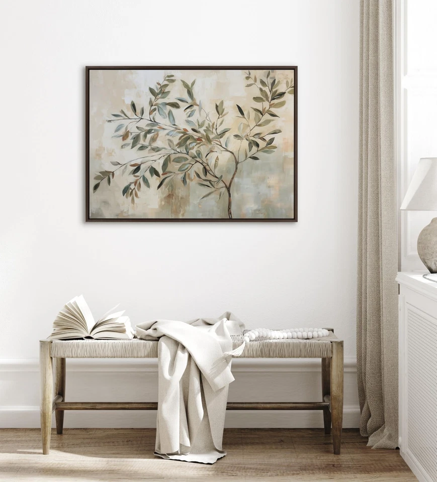 Sylvie Olive Tree Abstract Framed Canvas Wall Art by The Creative Bunch Studi... - Image 3 of 4