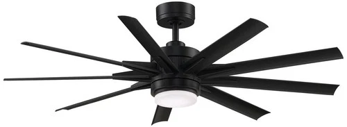 56" Fanimation Odyn Custom Black LED Smart Ceiling Fan - Picture 2 of 9