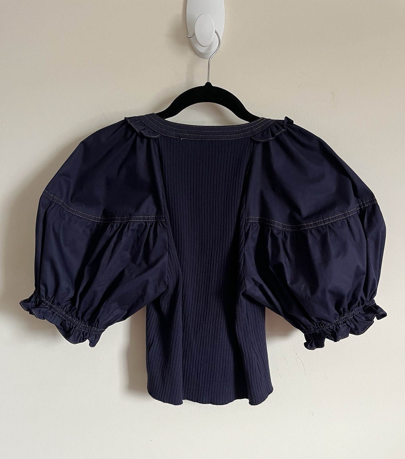 Sofie The Label Cropped Exaggerated Puff Sleeve B… - image 5