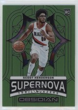 2023 Obsidian Supernova Electric Etch Green Flood 9/25 Scoot Henderson #7 02ez