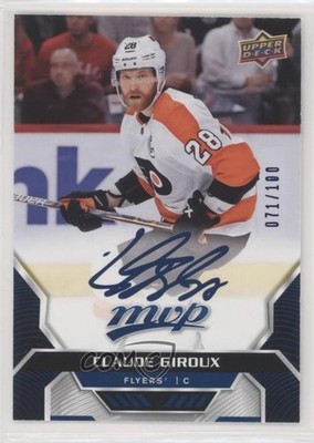2020-21 MVP High Series Puzzle Back Blue Script Achievements Claude Giroux 0ea8
