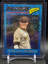 Manny Machado 2026 Topps Heritage Chrome Light Blue Sparkle #143 - Padres
