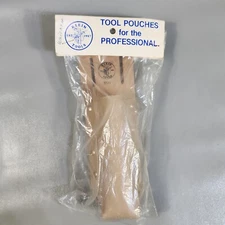 Vintage Klein Tools Tool Flashlight Pouch Holder 5128 Tan Leather Riveted