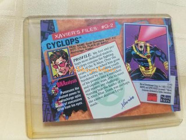 Marvel X-Men 1993 Skybox Trading Card Cyclops gold foil | eBay