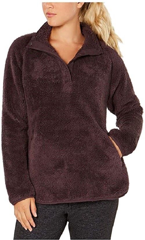 Suéter polar 32 grados berenjena 2XL