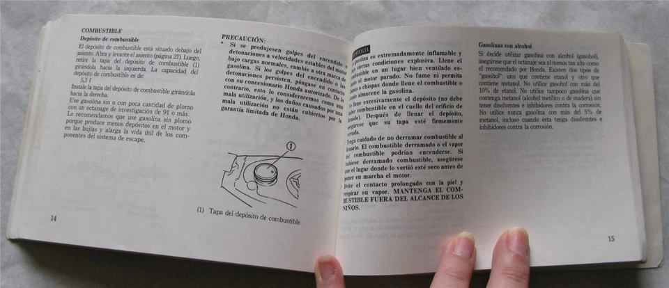 HONDA NH80 Motorcycle Owners Handbook 1988 #37GC8600 Multi-Lingual - Image 4 of 4