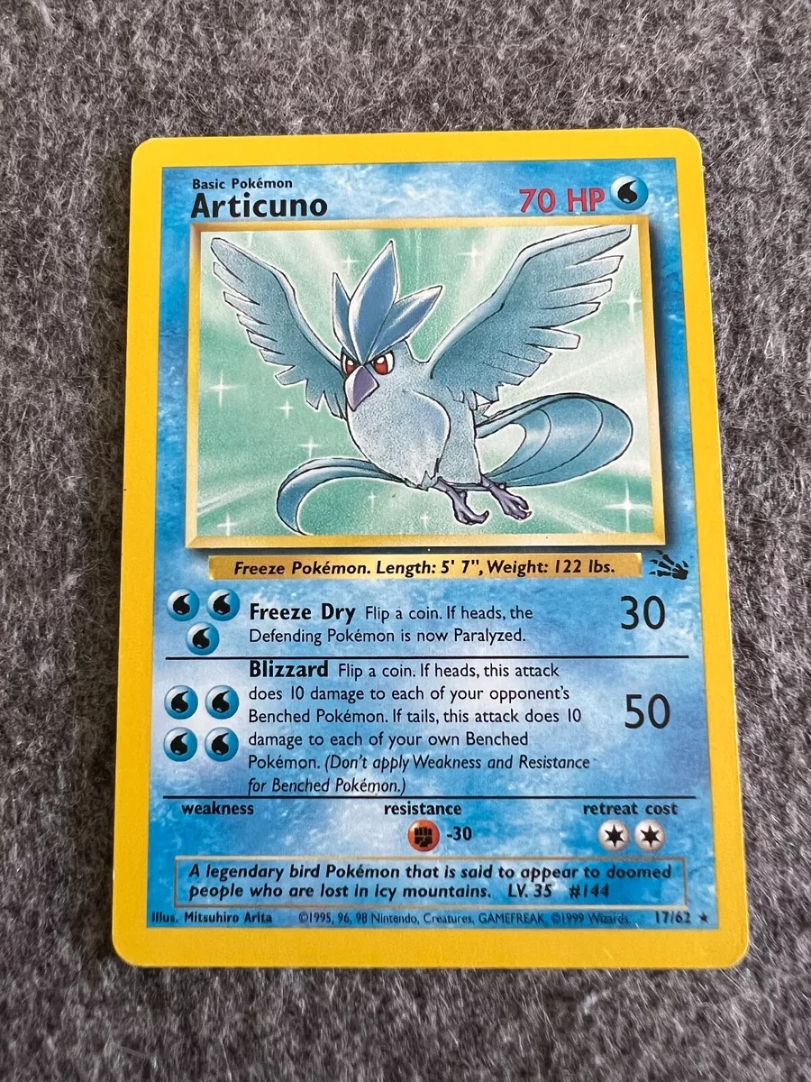  Articuno 17/62 Pokemon Card Very Rare : Toys & Games