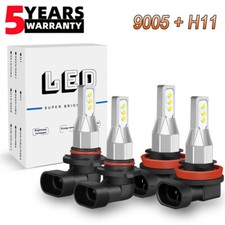 4x 9005 H11 LED Headlight Globes Bulbs For LEXUS RX330 2003-2005 High & Low Beam