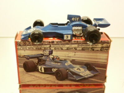 POLISTIL RJ4 TYRRELL 007 ELF - F1 BLUE L7.5cm - GOOD CONDITION IN BOX - 377