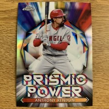 2021 Topps Chrome Baseball Anthony Rendon Prismic Power #PP-15 Angels