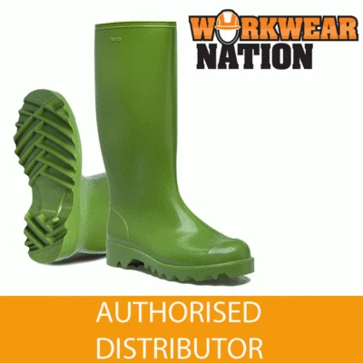 Nora Dolomite ungefütterte PVC Wellington Stiefel grün