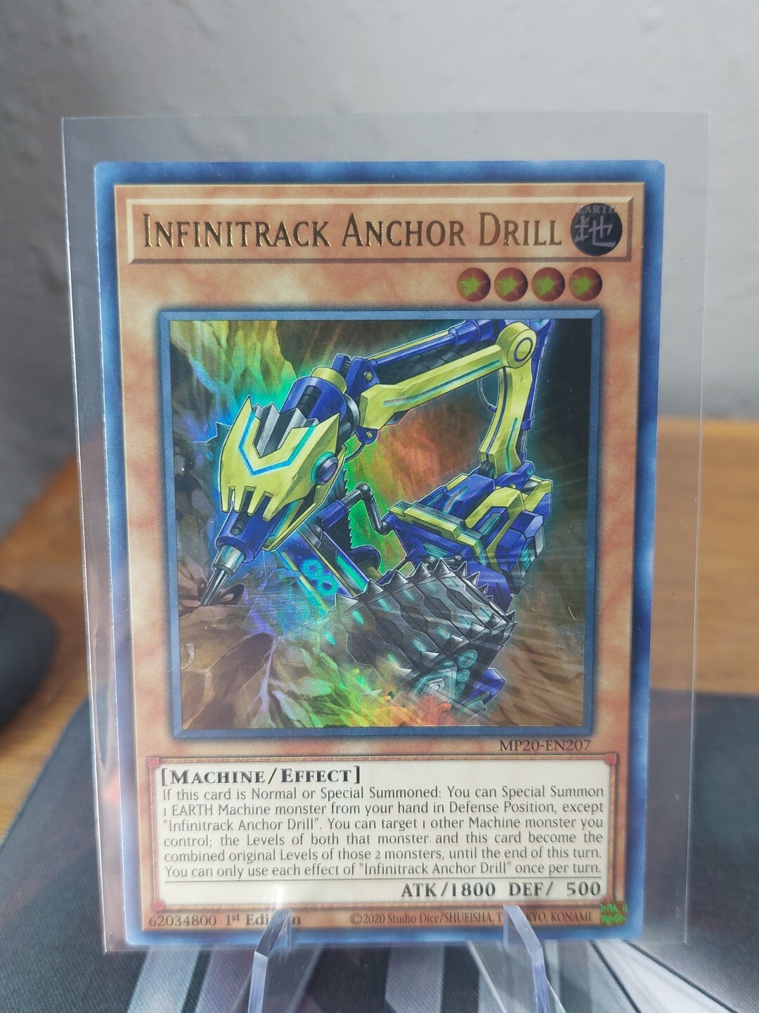 YuGiOh Infinitrack Anchor Drill MP20 Ultra Rare 1st Edition LP Condition