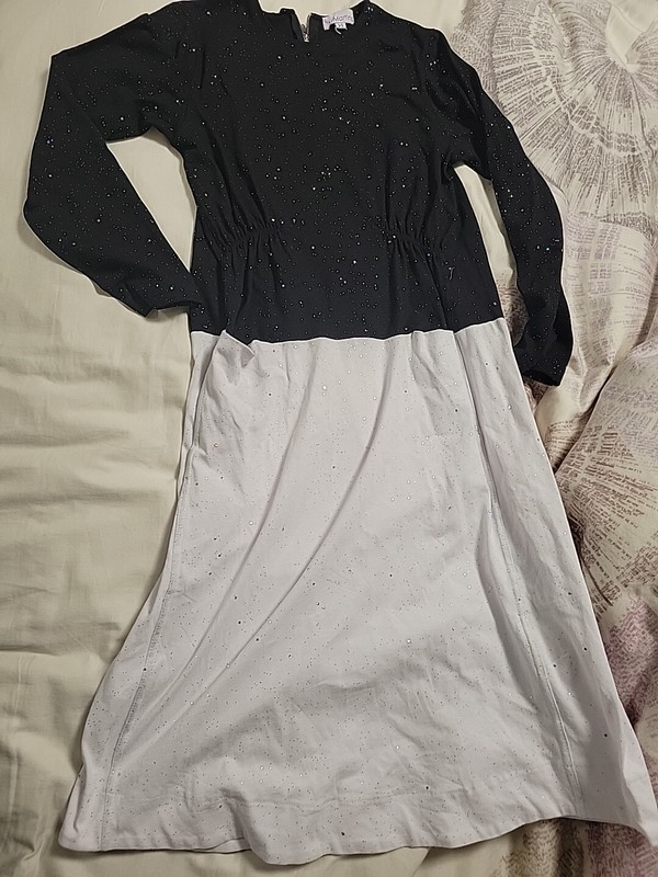 Girls New Dress Martino Black White Size 14