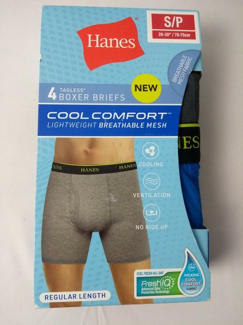hanes men's cool comfort breathable mesh boxer brief