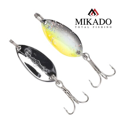 1x MIKADO Trout Ice Spoon Forellen mini Blinker Schlepplöffel 2,2cm/1,4g/Code01 