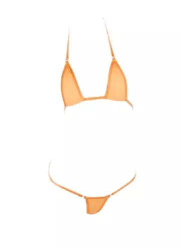 Women's Extreme Sexy Hot Silk Micro Bikinis Set, G-string Mini Thong Swimwear - Picture 18 of 35