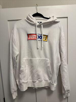 nike just do it embroidered hoodie