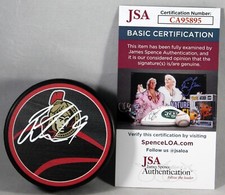 DRAKE BATHERSON SIGNED OTTAWA SENATORS REVERSE RETRO PUCK AUTOGRAPHED +JSA COA