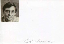Carl Wieman autograph NOBEL PRIZE in Physics 2001, signed card