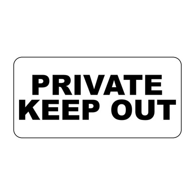 Private Keep Out Black Retro Vintage Style Metal Sign - 8 In X 12 In ...