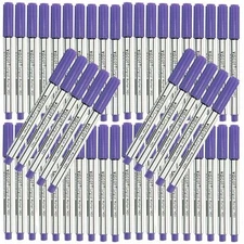 50 VISCOT 1451 Skin Scribe Surgical Dermal Pen Ink Tattoo Mini Purple Marker