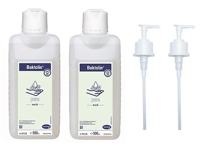 Bode | Hartmann Baktolin pure Waschlotion 2 x 500 ml + 2 x Dosierpumpe 500 ml