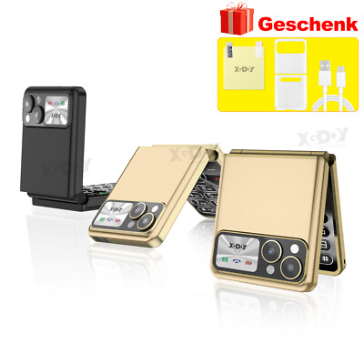 Neu 2,4'' Smartphone Handy Ohne Vertrag Mini Wandschirm Klapp Dual SIM Druckknopf