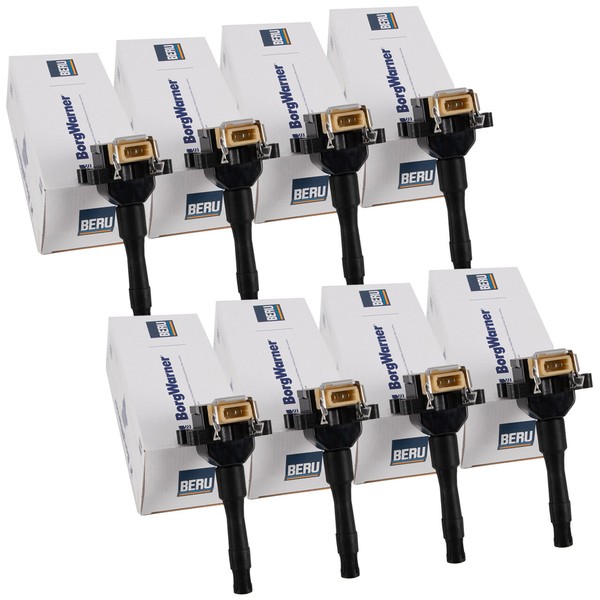 8X Beru ZS014 ZüNdspule FüR BMW 5Er E34 530/540I V8 E32 E38 730/740I V8 E31 840I-image
