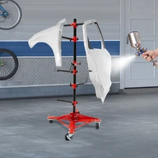 48" Rotating Bumper Hanger Stand Painting Car Repair Rack Tree Auto Body Shop